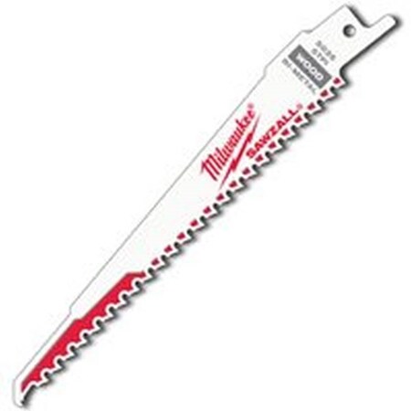 Milwaukee Hand Trucks Milwaukee 48-01-7035 Reciprocating Saw Blade, 3/4 in W, 6 in L, 5 TPI 48-01-7035